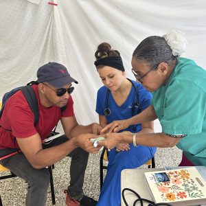 Clinic at the association for the blind.