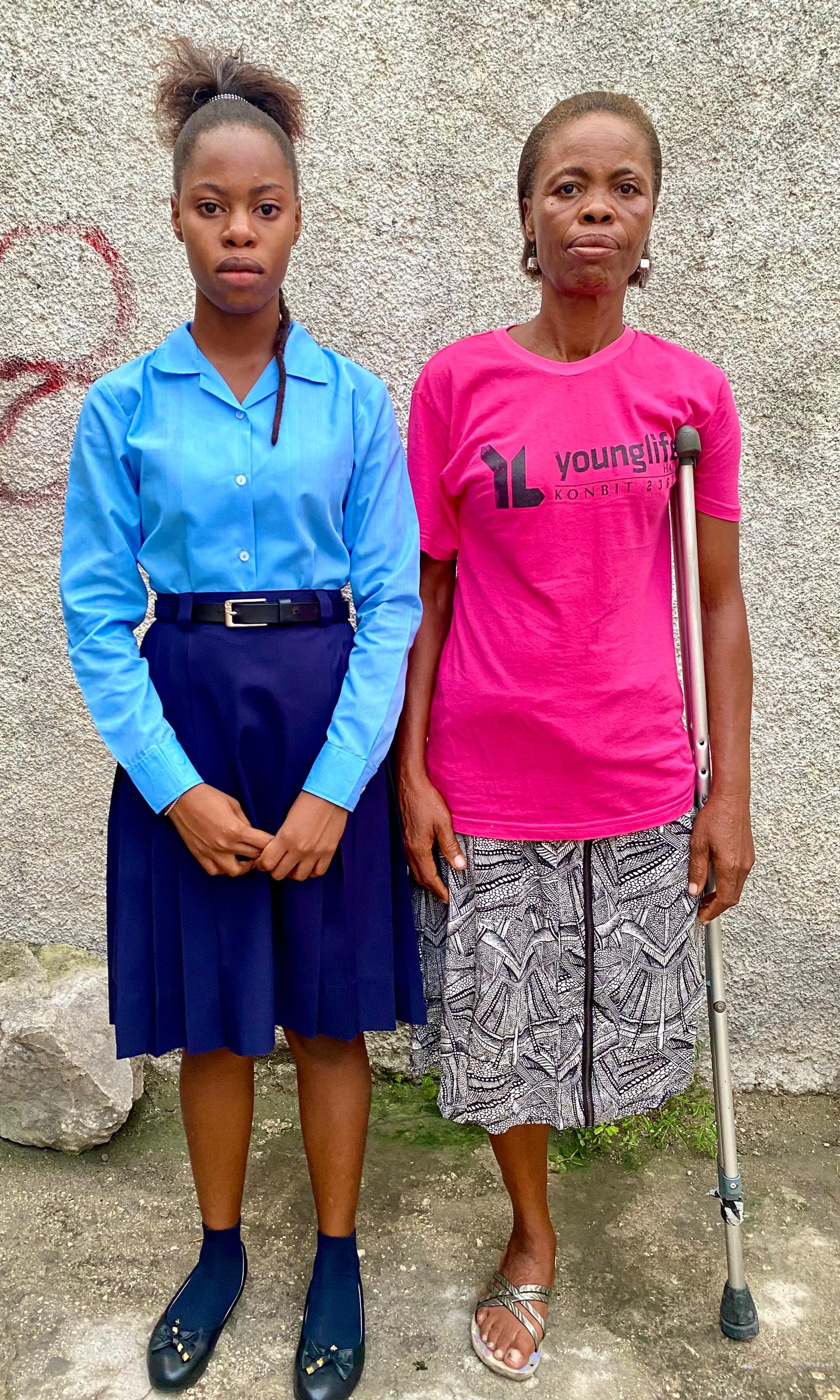 Guerdine and her daughter