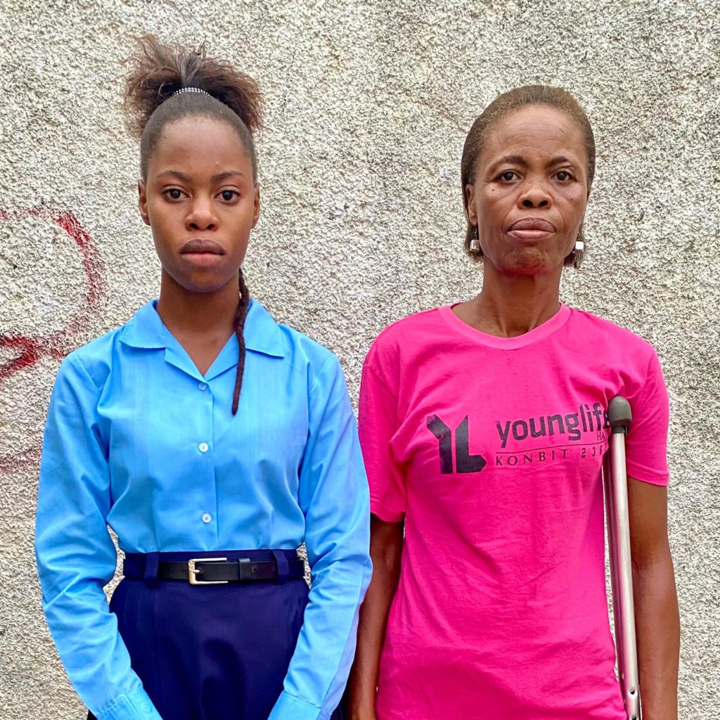 Guerdine and her daughter