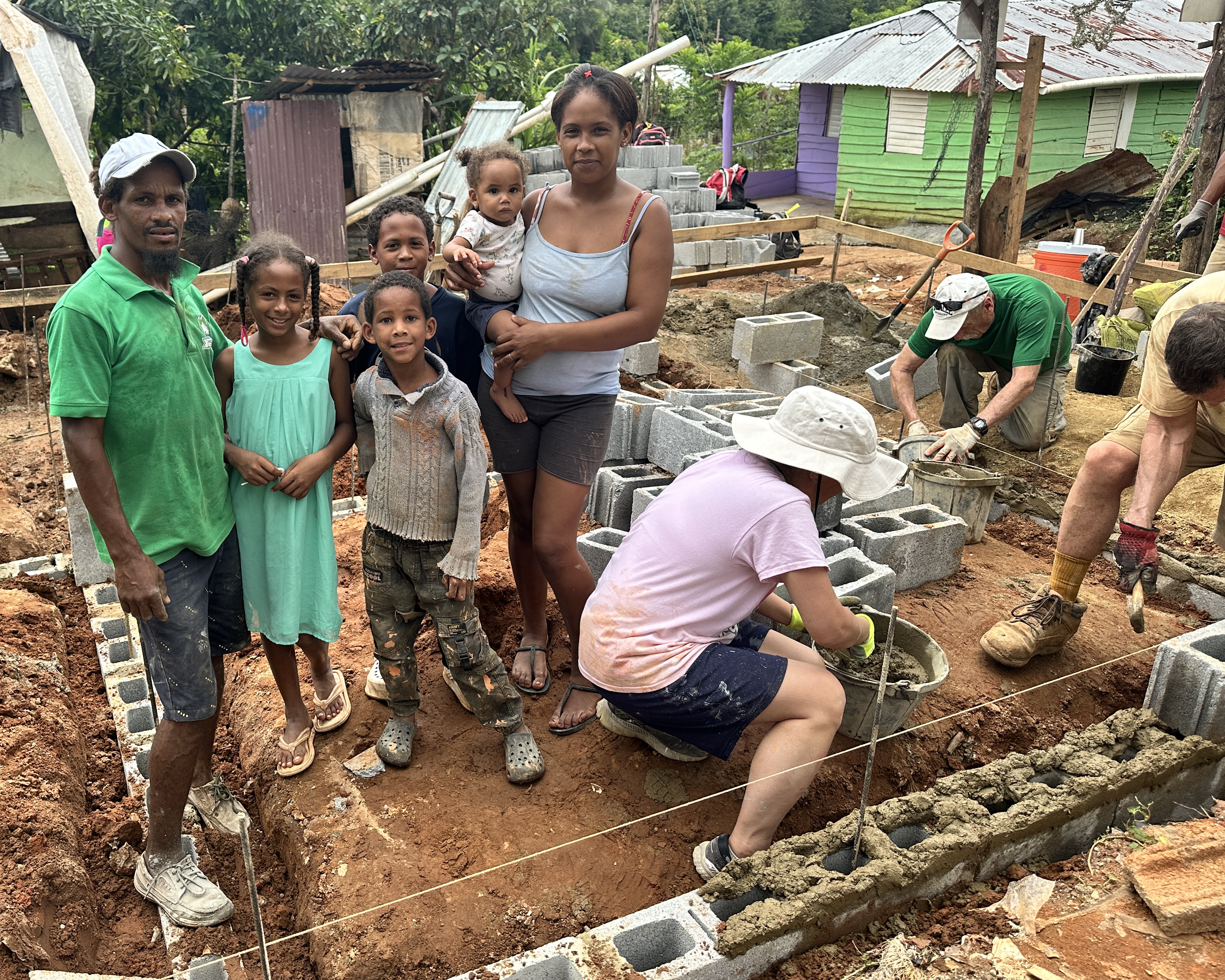 Home construction for a family of 8.